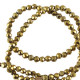Faceted glass beads 2mm round Gold metallic-pearl shine coating